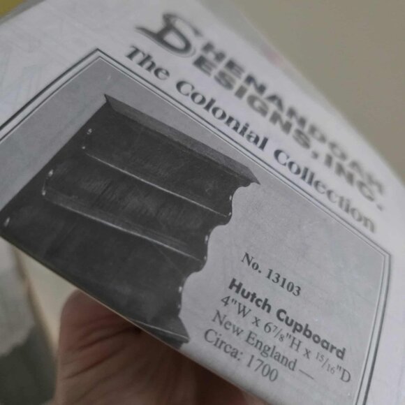 NWT Houseworks Shenandoah Designs Hutch Cupboard Doll House Miniature Kit - Picture 2 of 5